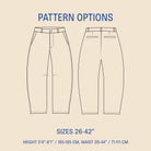Barrel Chino Pants Sewing Pattern