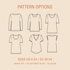 Wardrobe Builder T Shirt sewing pattern Wardrobe By Me