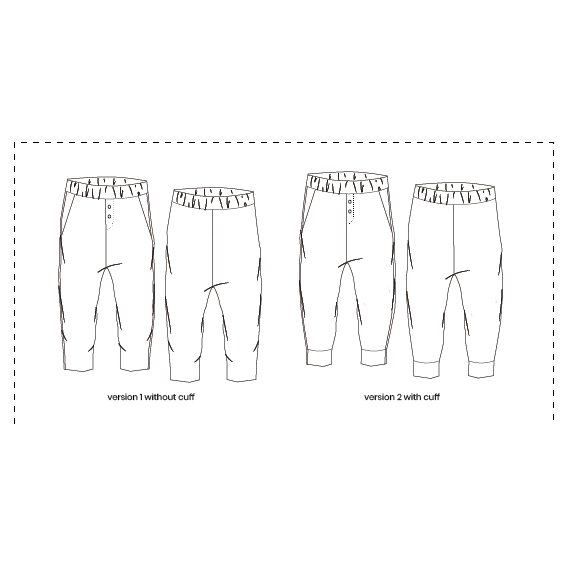 Kids Slouch Pant Jogger PDF Sewing Pattern
