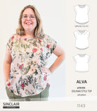 Alva woven dolman style top (PDF)