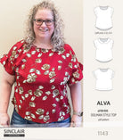 Alva woven dolman style top (PDF)