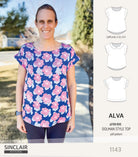 Alva woven dolman style top (PDF)