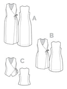 Aylin Wrap Dress + Vest 