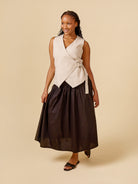Aylin Wrap Dress + Vest 