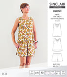 Byron v-neck tank top and easy fitting shorts set for woven fabrics  (PDF)