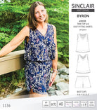 Byron v-neck tank top and easy fitting shorts set for woven fabrics  (PDF)