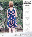 Byron v-neck tank top and easy fitting shorts set for woven fabrics  (PDF)