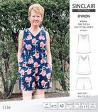 Byron v-neck tank top and easy fitting shorts set for woven fabrics  (PDF)
