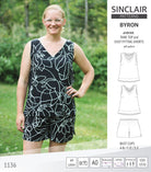 Byron v-neck tank top and easy fitting shorts set for woven fabrics  (PDF)
