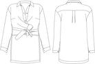 Chemise cache-coeur asymétrique Hortense