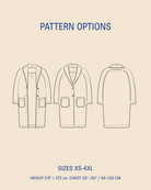 Cocoon Coat Pattern options