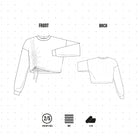 CR001 - Crewneck avec coulisse verticale