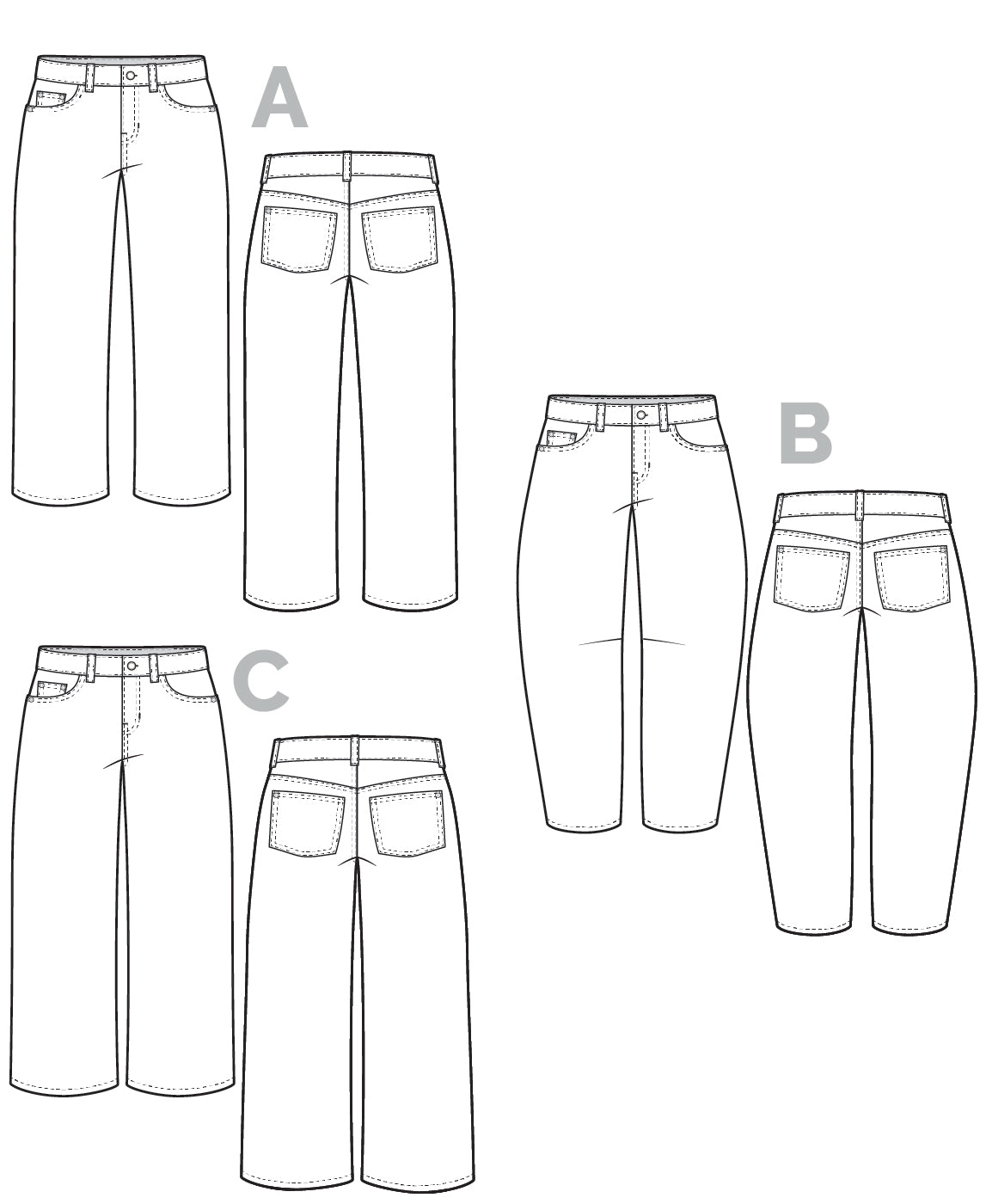 Frank Jeans Pattern