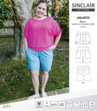 Pdf sewing pattern S1075 Jakarta woven shorts with pockets and yoga waistband by Sinclair Patterns