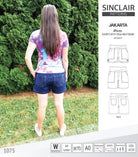 Pdf sewing pattern S1075 Jakarta woven shorts with pockets and yoga waistband by Sinclair Patterns
