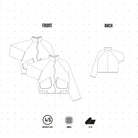 JK002 - Manteau avec boutonnière ondulée