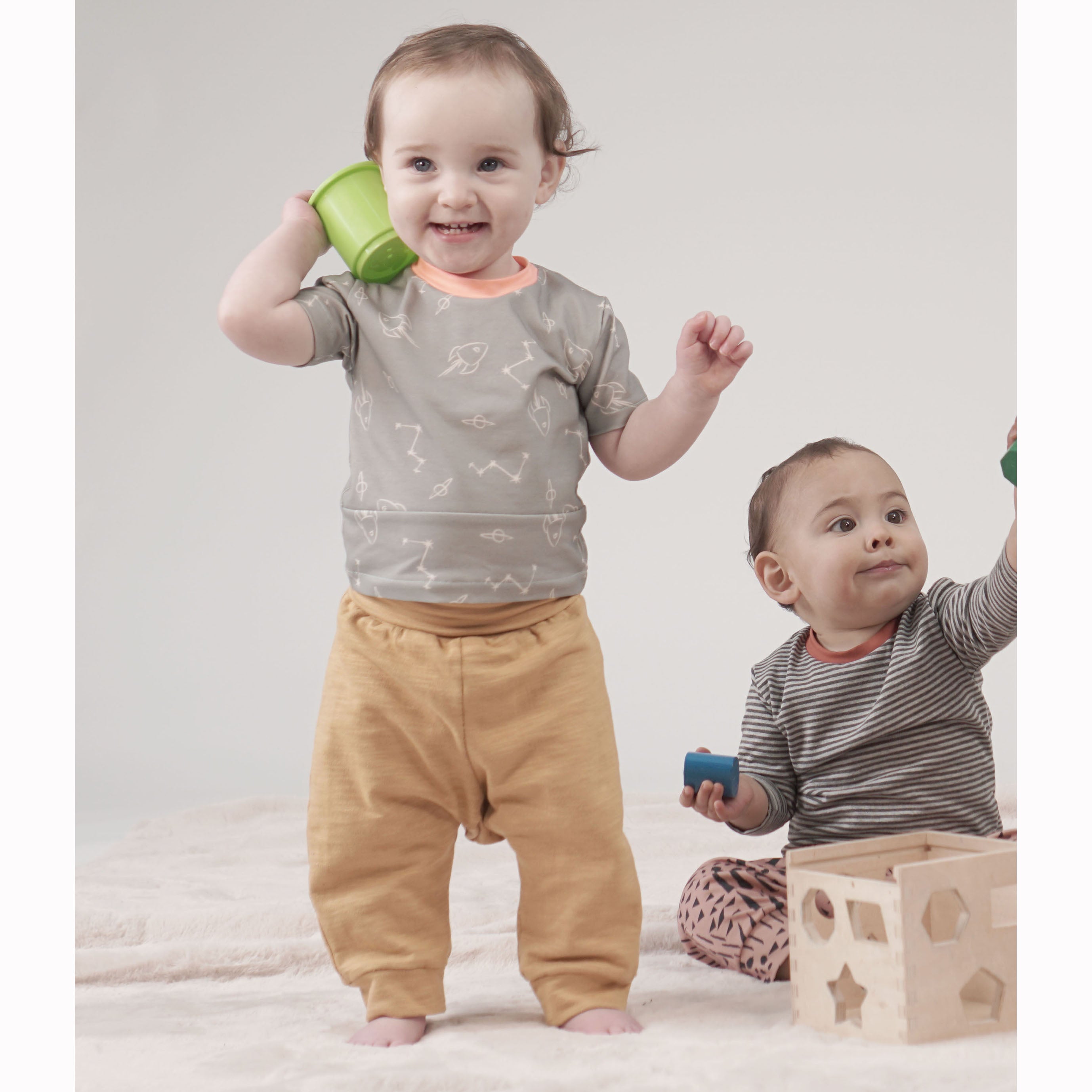 Baby Mix and Match Lux T-shirt PDF Sewing Pattern 0-24 months 