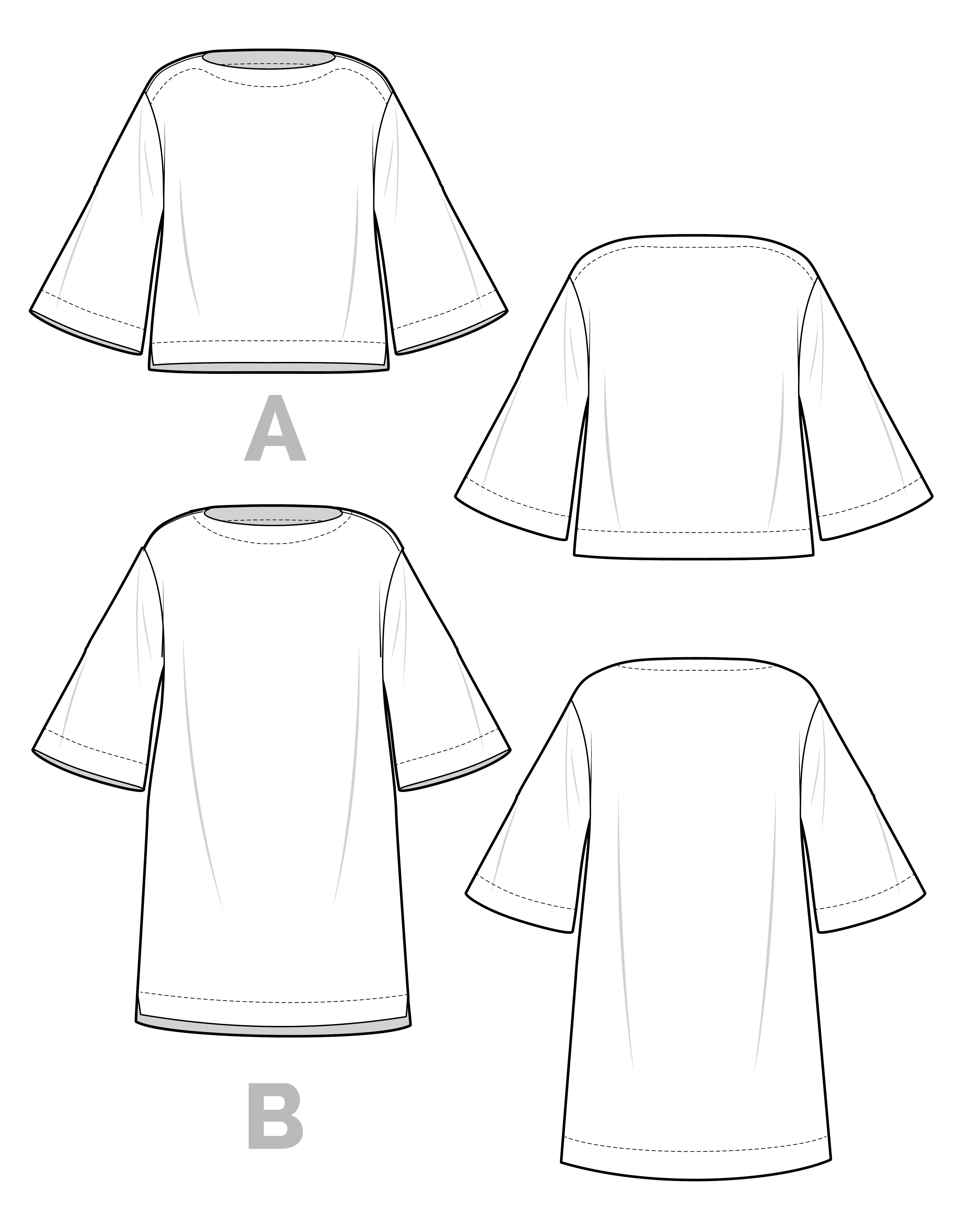 Marine Knit Top + Dress Pattern