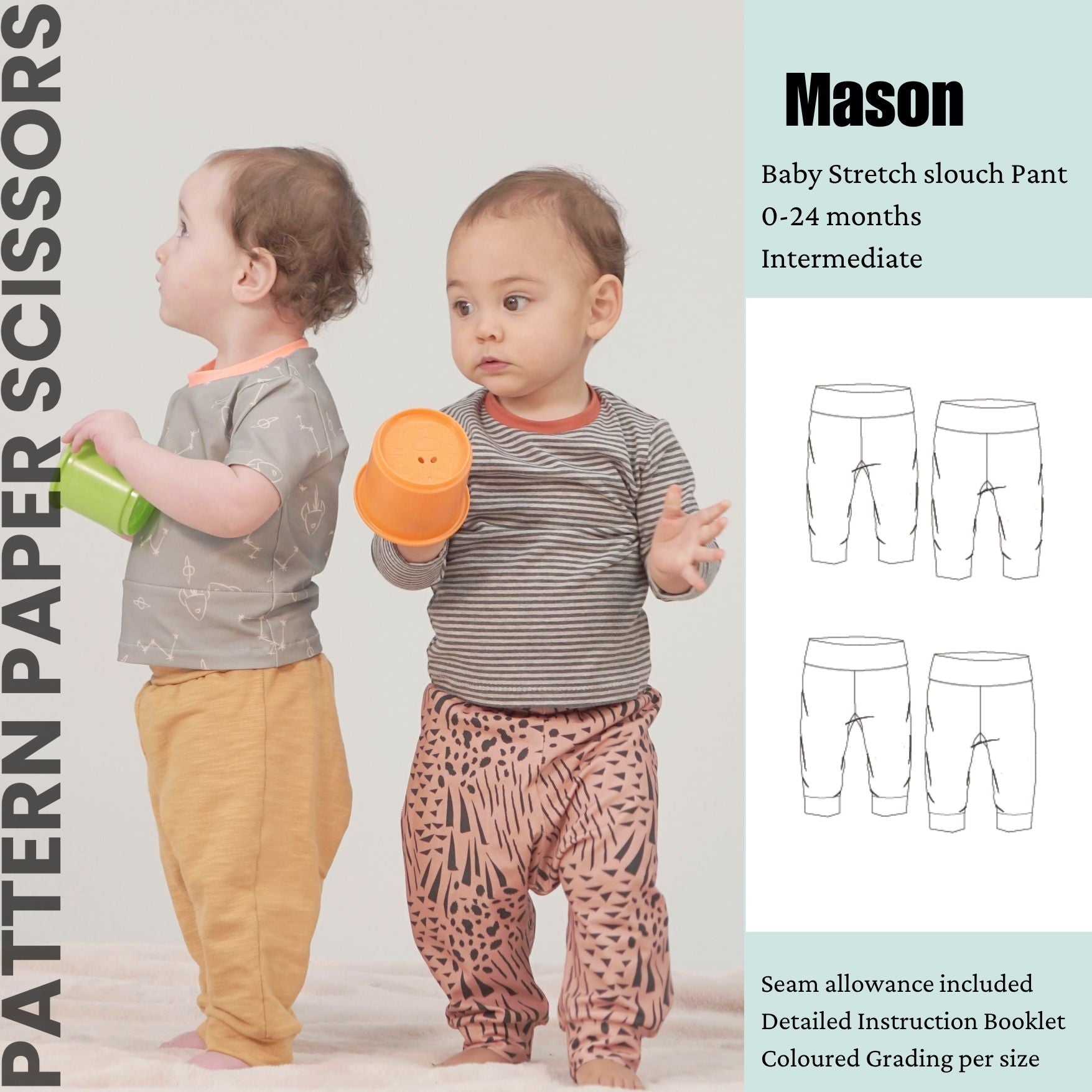 Baby Slouch Jogger Trouser PDF Sewing Pattern