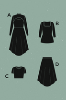 Orage Dress, Top + Skirt Pattern
