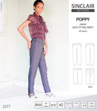 Poppy easy fitting pants for woven fabrics (PDF)