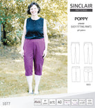 Poppy easy fitting pants for woven fabrics (PDF)