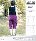 Poppy easy fitting pants for woven fabrics (PDF)