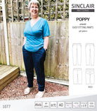 Poppy easy fitting pants for woven fabrics (PDF)