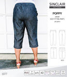 Poppy easy fitting pants for woven fabrics (PDF)