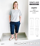 Poppy easy fitting pants for woven fabrics (PDF)