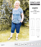 Poppy easy fitting pants for woven fabrics (PDF)