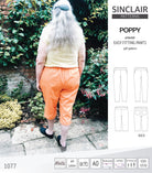 Poppy easy fitting pants for woven fabrics (PDF)
