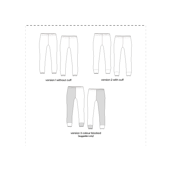 Roux Children's Legging PDF Sewing Pattern - Unisex, Girls& Boys, Sizes 1-11 years