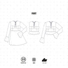 SH001 - Chemisier avec encolure nouée et découpes au buste