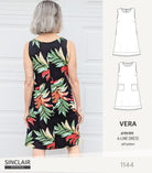 Vera A-line woven dress with pockets (PDF)