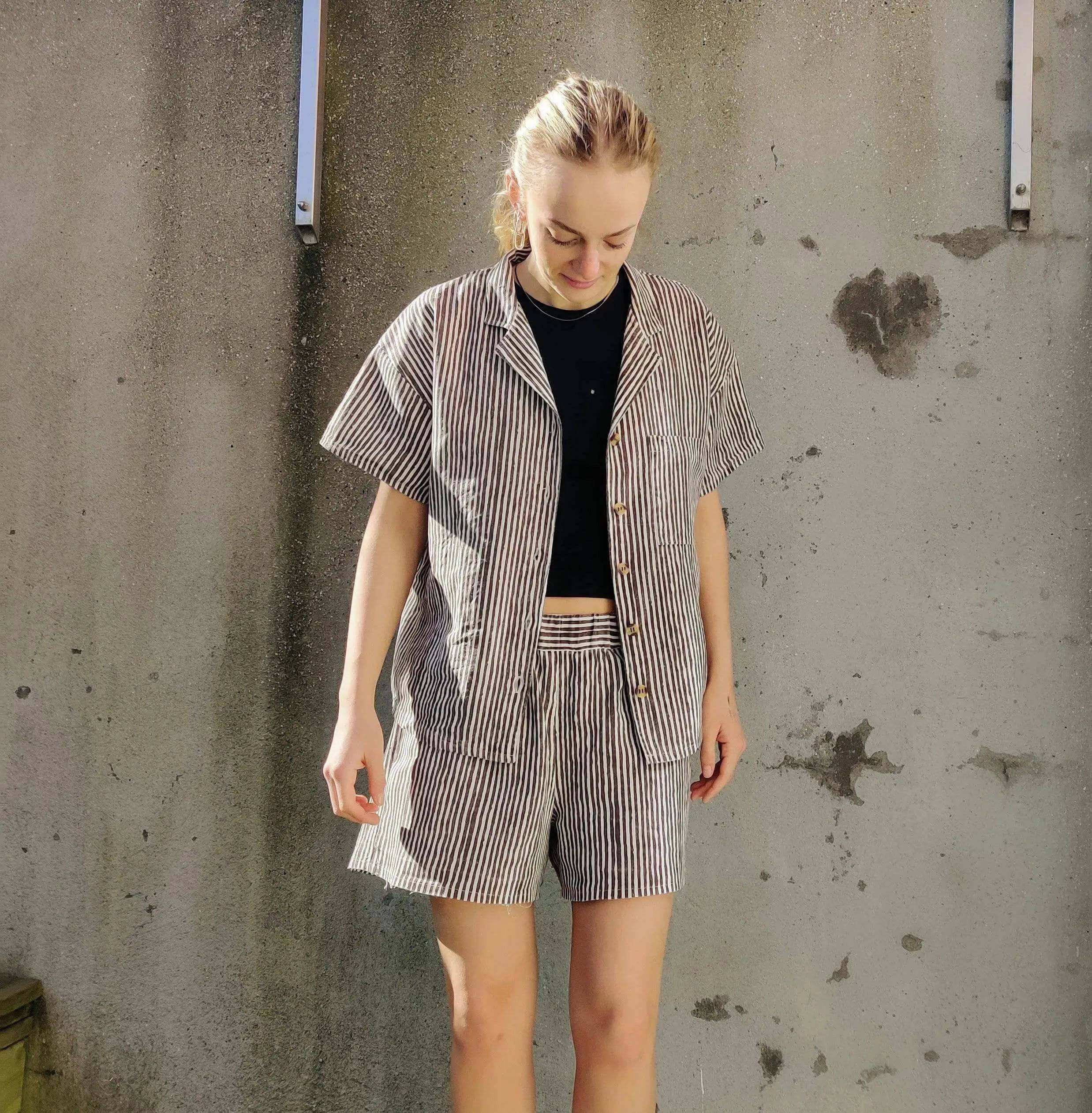Camp Shirt and Shorts Sewing pattern Wardrobe By Me