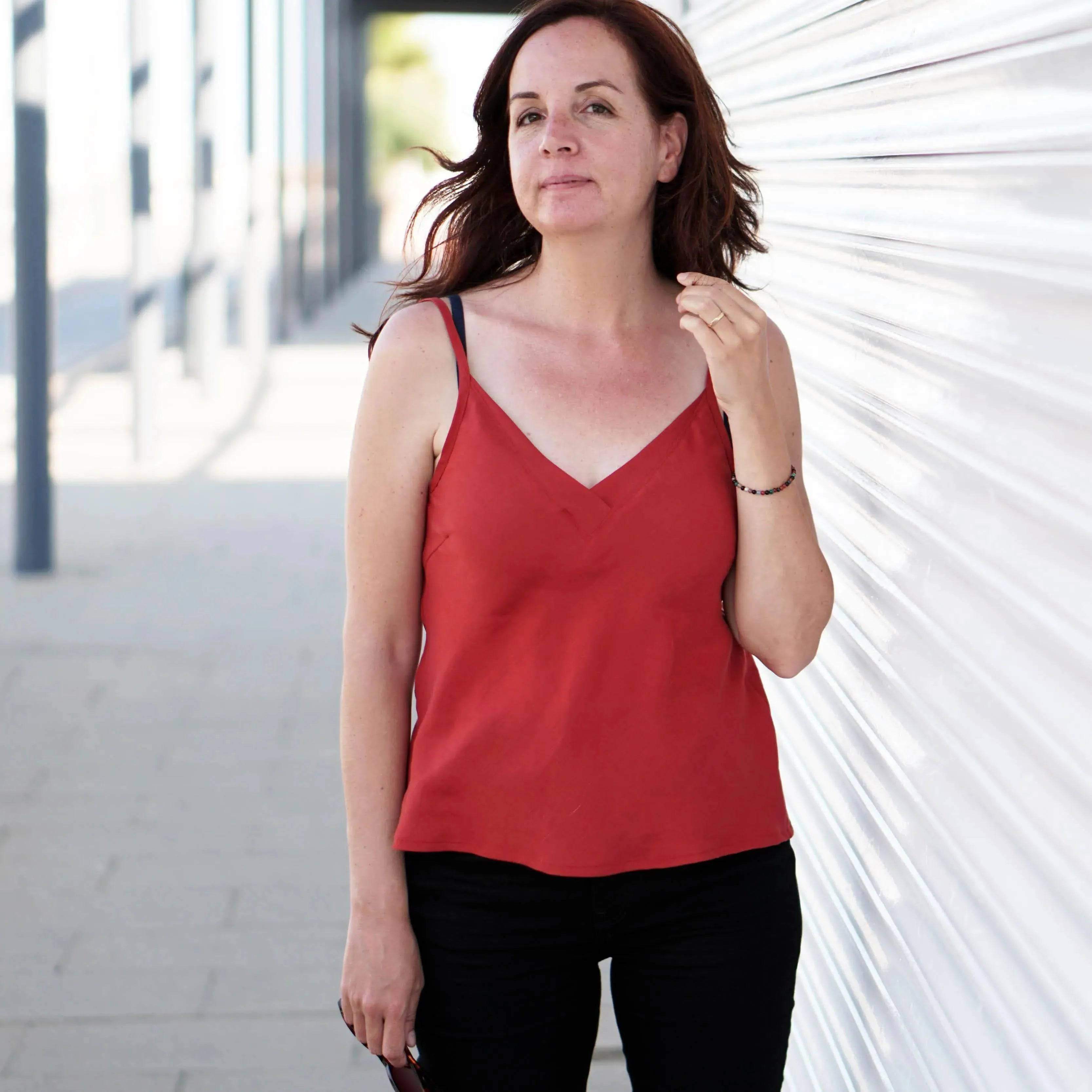 V-neck Camisole sewing pattern Wardrobe By Me