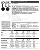 Woodley Tee PDF - Men's Sizing