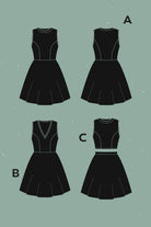 Zéphyr Dress, Top + Skirt Pattern