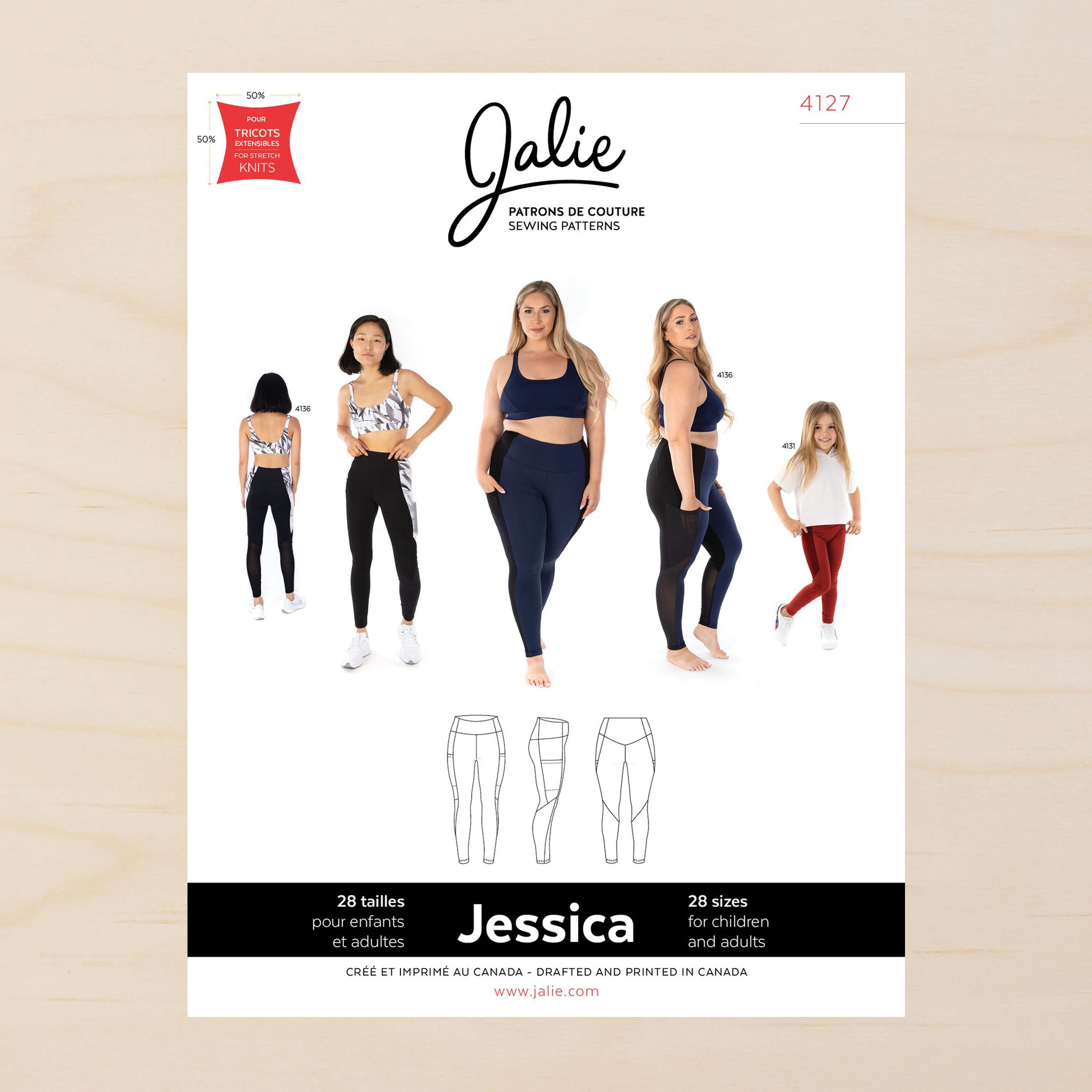 Jessica Leggings with Side Pocket 2yrs - 2XL – Fabrications Ottawa