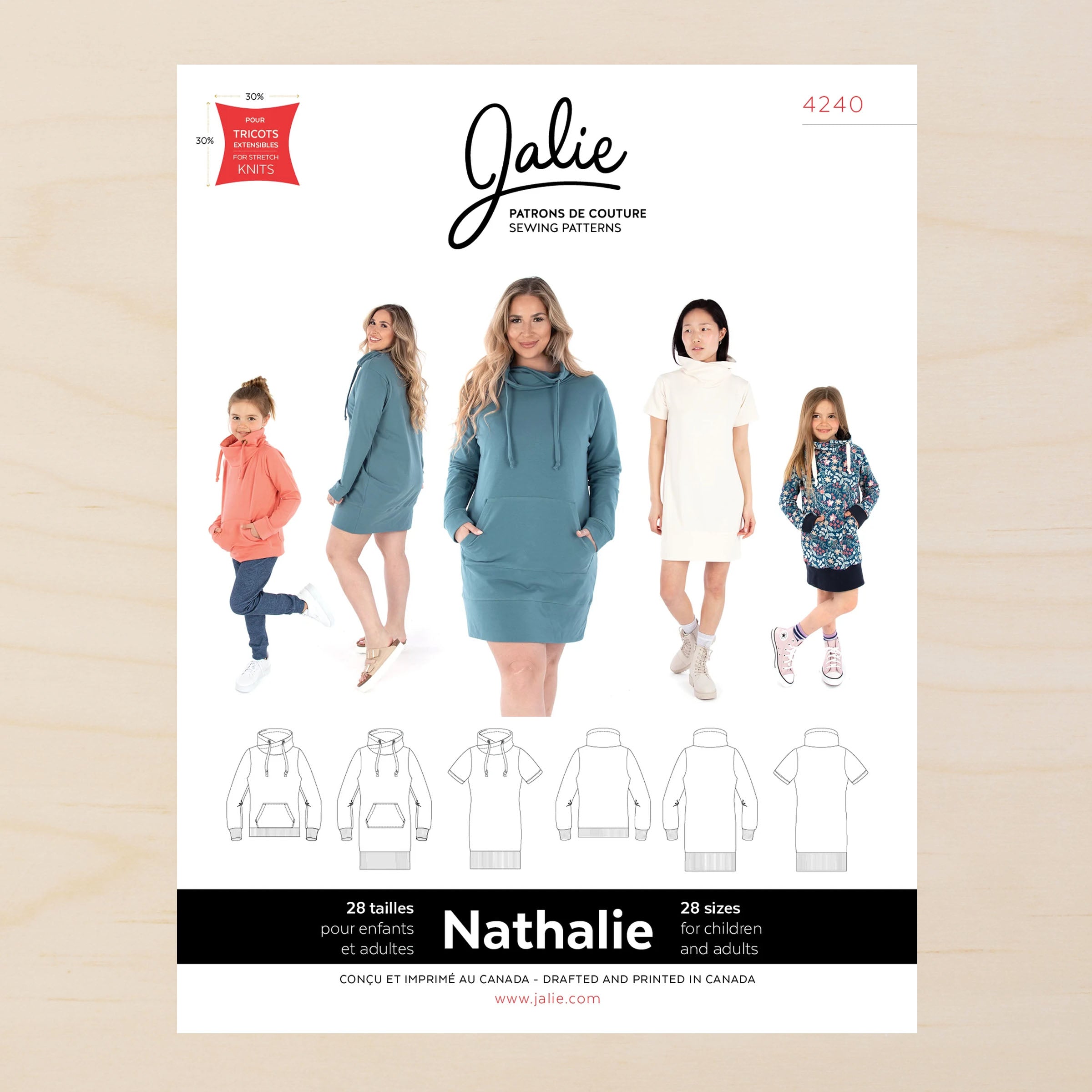 Nathalie Sweatshirt Dress & Tunic 2yrs-2XL – Fabrications Ottawa