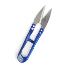 Blue thread snips.