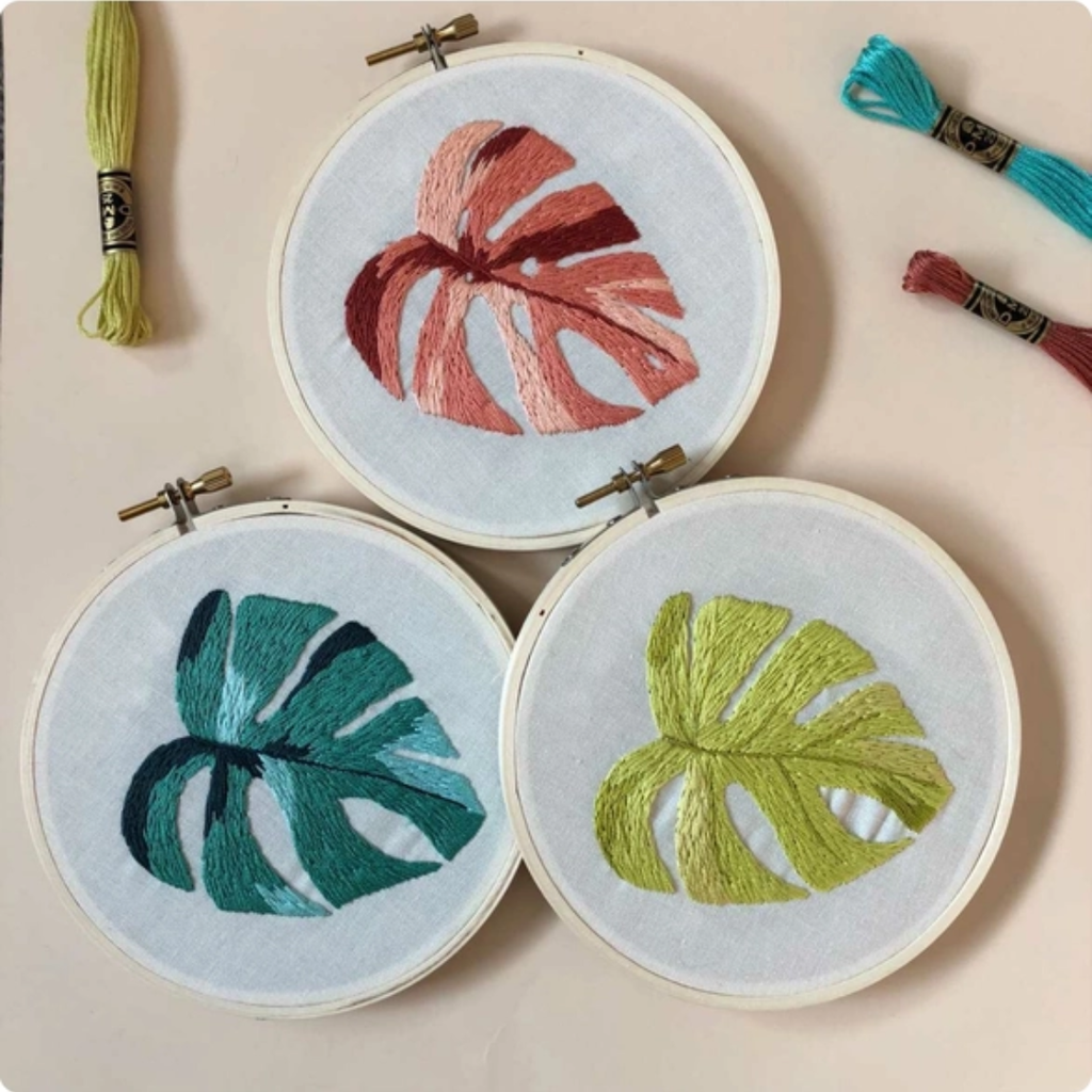 Tropical Plant Designs Peel, Stick, & Stitch - MCreativeJ - Embroidery